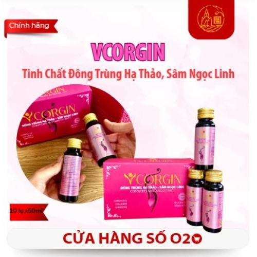 Tinh Chất Đông Trùng Hạ Thảo, Sâm Ngọc Linh - VCORGIN 10 lọ